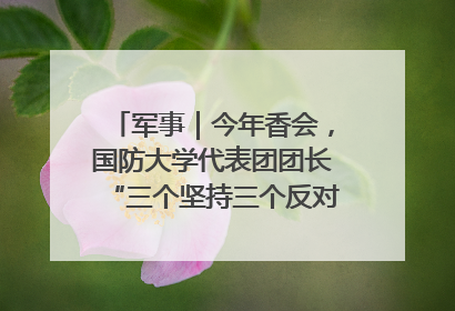 军事｜今年香会，国防大学代表团团长“三个坚持三个反对”说明了什么？
