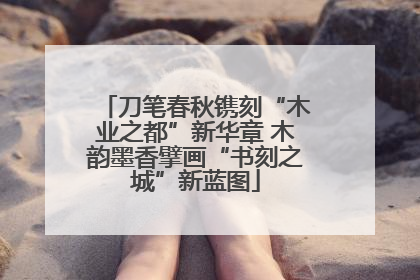 刀笔春秋镌刻“木业之都”新华章 木韵墨香擘画“书刻之城”新蓝图