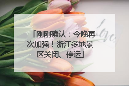 刚刚确认：今晚再次加强！浙江多地景区关闭、停运