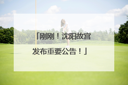刚刚！沈阳故宫发布重要公告！