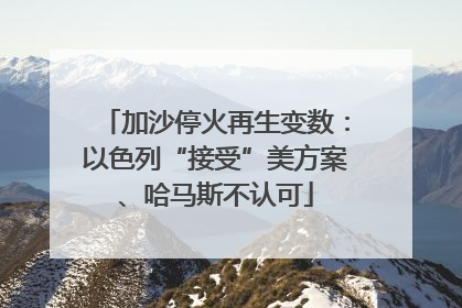 加沙停火再生变数：以色列“接受”美方案、哈马斯不认可