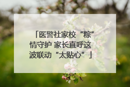 医警社家校“粽”情守护 家长直呼这波联动“太贴心”