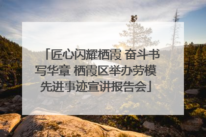 匠心闪耀栖霞 奋斗书写华章 栖霞区举办劳模先进事迹宣讲报告会