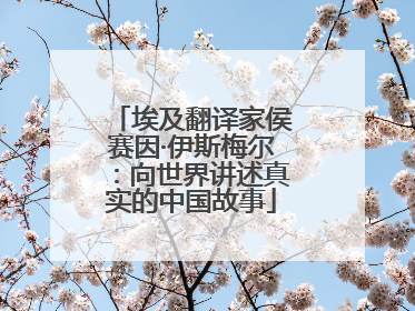 埃及翻译家侯赛因·伊斯梅尔：向世界讲述真实的中国故事