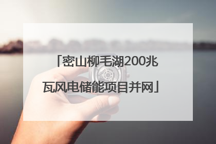 密山柳毛湖200兆瓦风电储能项目并网