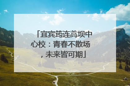 宜宾筠连蒿坝中心校：青春不散场，未来皆可期