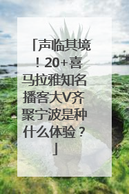 声临其境！20+喜马拉雅知名播客大V齐聚宁波是种什么体验？