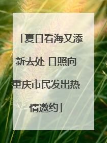 夏日看海又添新去处 日照向重庆市民发出热情邀约