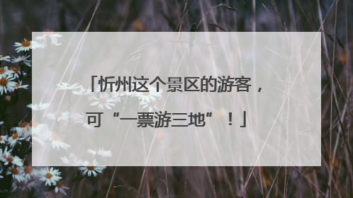 忻州这个景区的游客，可“一票游三地”！