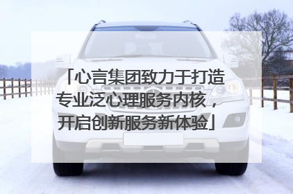 心言集团致力于打造专业泛心理服务内核，开启创新服务新体验