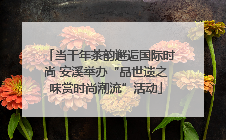 当千年茶韵邂逅国际时尚 安溪举办“品世遗之味赏时尚潮流”活动