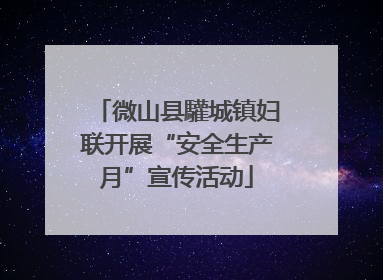 微山县驩城镇妇联开展“安全生产月”宣传活动