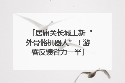 居庸关长城上新“外骨骼机器人”！游客反馈省力一半