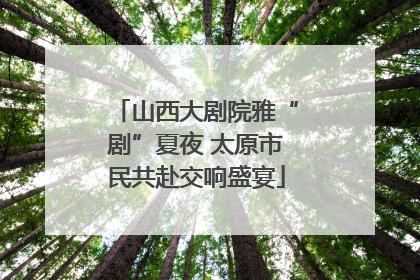 山西大剧院雅“剧”夏夜 太原市民共赴交响盛宴