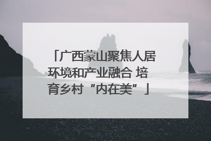 广西蒙山聚焦人居环境和产业融合 培育乡村“内在美”