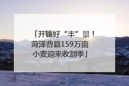 开镰好“丰”景！菏泽曹县159万亩小麦迎来收割季