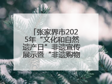 张家界市2025年“文化和自然遗产日”非遗宣传展示暨“非遗购物节”活动在慈利县盛大启幕