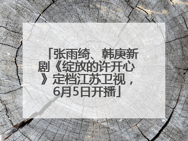 张雨绮、韩庚新剧《绽放的许开心》定档江苏卫视，6月5日开播