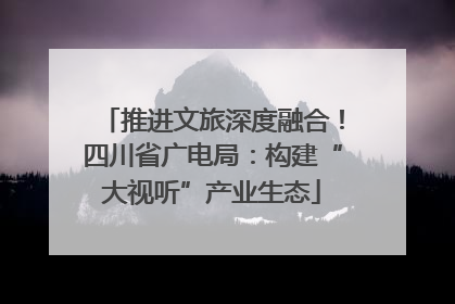 推进文旅深度融合！四川省广电局：构建“大视听”产业生态