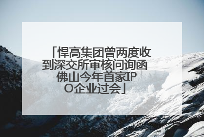 悍高集团曾两度收到深交所审核问询函 佛山今年首家IPO企业过会