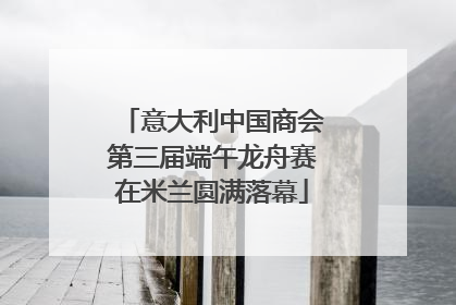 意大利中国商会第三届端午龙舟赛在米兰圆满落幕