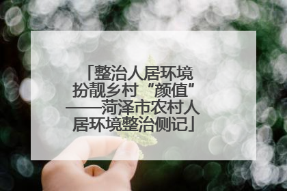 整治人居环境 扮靓乡村“颜值”——菏泽市农村人居环境整治侧记