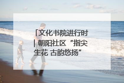 文化书院进行时｜朝阳社区“指尖生花 古韵悠扬”公益课堂开课了