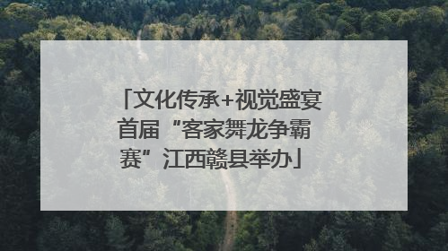 文化传承+视觉盛宴 首届“客家舞龙争霸赛”江西赣县举办