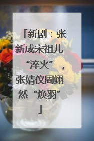 新剧：张新成宋祖儿“淬火”，张婧仪周翊然“焕羽”