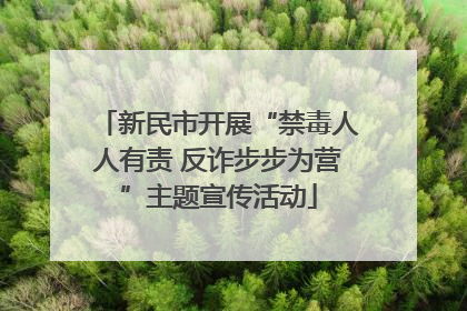 新民市开展“禁毒人人有责 反诈步步为营”主题宣传活动