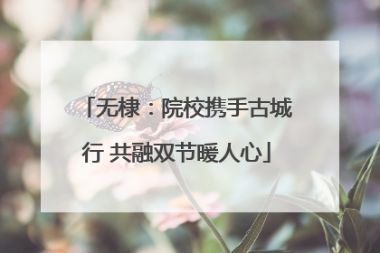 无棣：院校携手古城行 共融双节暖人心