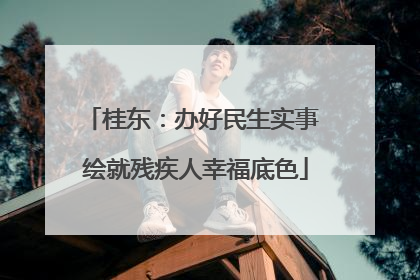 桂东：办好民生实事 绘就残疾人幸福底色