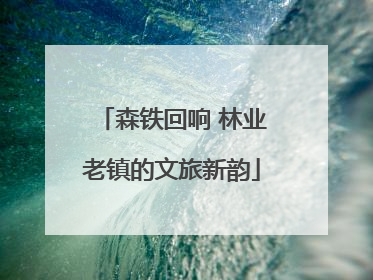 森铁回响 林业老镇的文旅新韵