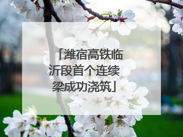 潍宿高铁临沂段首个连续梁成功浇筑