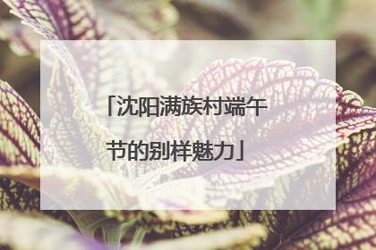 沈阳满族村端午节的别样魅力