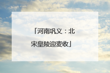 河南巩义：北宋皇陵迎麦收