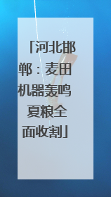 河北邯郸：麦田机器轰鸣 夏粮全面收割