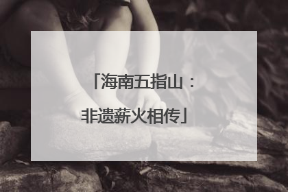 海南五指山：非遗薪火相传