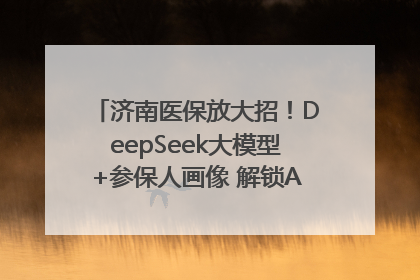 济南医保放大招！DeepSeek大模型+参保人画像 解锁AI医保管家新体验
