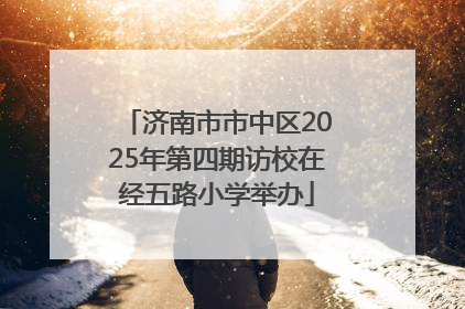 济南市市中区2025年第四期访校在经五路小学举办