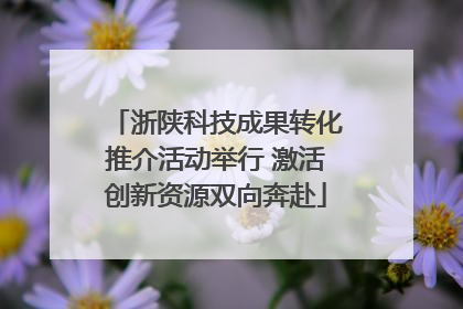 浙陕科技成果转化推介活动举行 激活创新资源双向奔赴