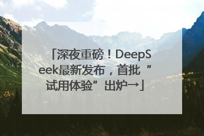 深夜重磅！DeepSeek最新发布，首批“试用体验”出炉→