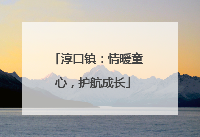 淳口镇：情暖童心，护航成长