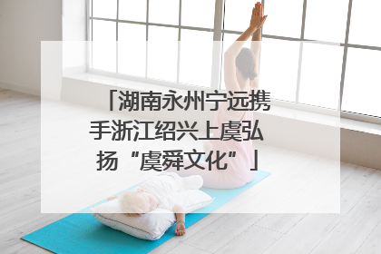 湖南永州宁远携手浙江绍兴上虞弘扬“虞舜文化”