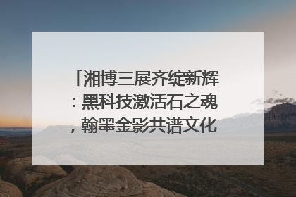 湘博三展齐绽新辉：黑科技激活石之魂，翰墨金影共谱文化遗产日华章