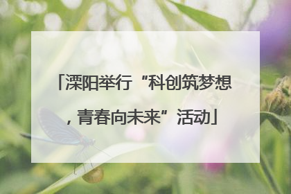 溧阳举行“科创筑梦想，青春向未来”活动