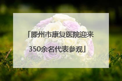 滕州市康复医院迎来350余名代表参观