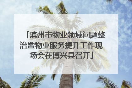 滨州市物业领域问题整治暨物业服务提升工作现场会在博兴县召开