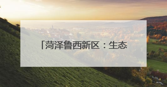 菏泽鲁西新区：生态治理赋能乡村“颜值”“产值”双提升