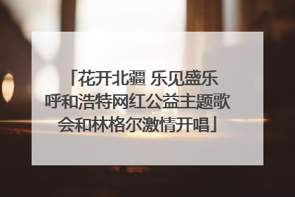 花开北疆 乐见盛乐 呼和浩特网红公益主题歌会和林格尔激情开唱